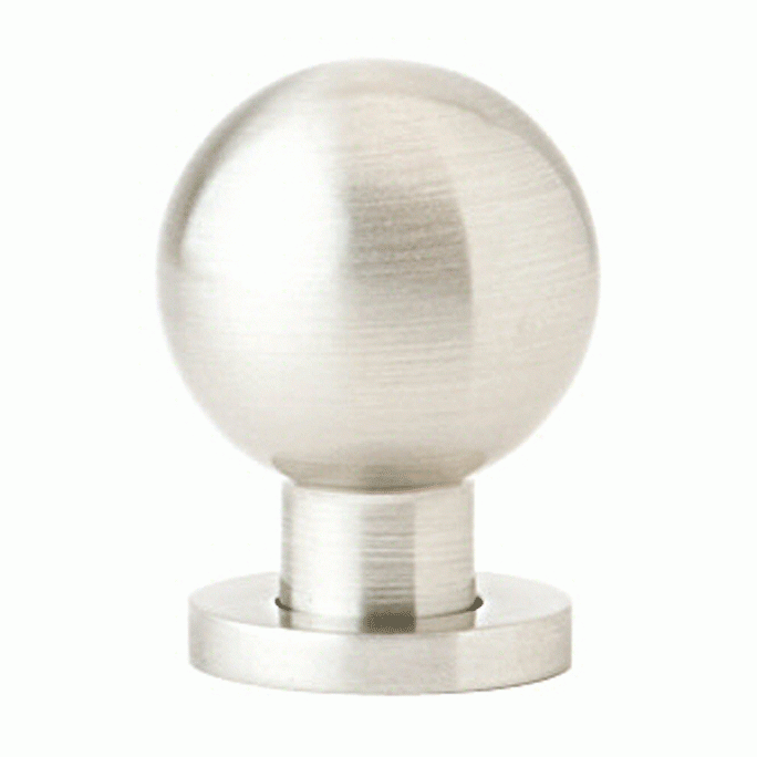 EMTEK Emtek 1 Inch Solid Brass Globe Knob (Brushed Nickel Finish)