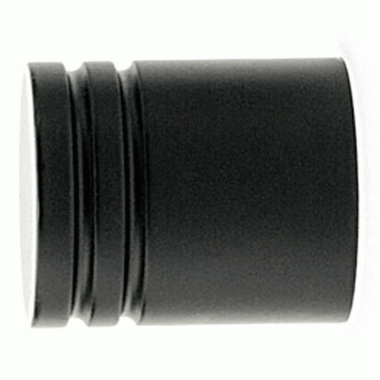 EMTEK 1 Inch Solid Brass Metric Knob (Flat Black Finish)