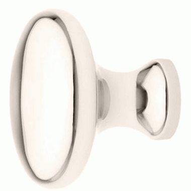 EMTEK 1 Inch Solid Brass Providence Cabinet Knob (Polished Nickel Finish)