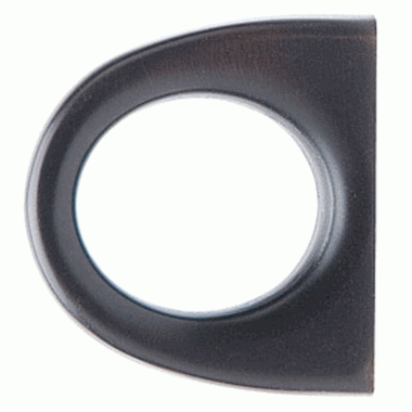 EMTEK 1 Inch Solid Brass Ring Knob (Oil Rubbed Bronze Finish)