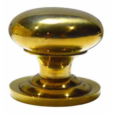 COPPER MOUNTAIN HARDWARE 1 Inch Solid Brass Traditional Round Knob (Polished Brass Finish)