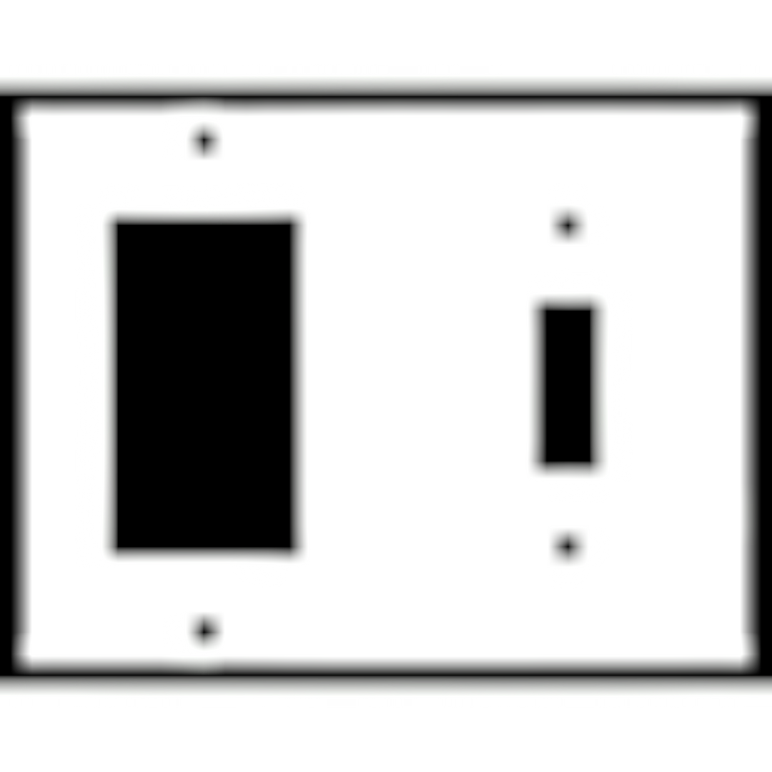 Fleur De Lis Wall Plate (Antique Brass Gold Finish)