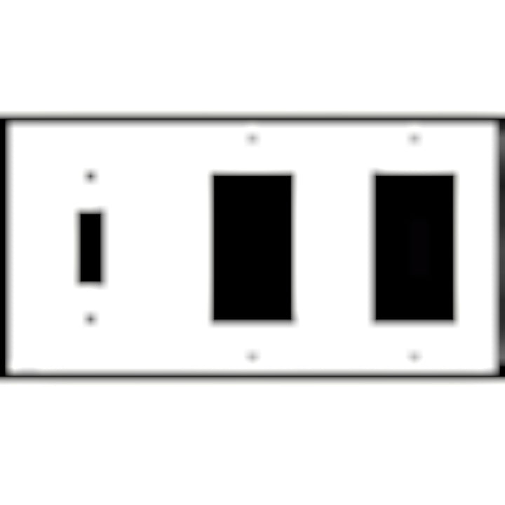 Fleur De Lis Wall Plate (Antique Brass Gold Finish)