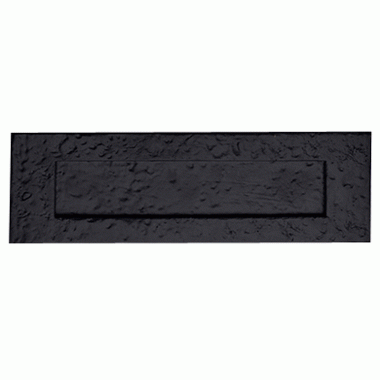 COPPER MOUNTAIN HARDWARE Craftsman Style Mail Slot in Solid Iron (Flat Black Finish)