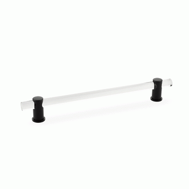 SCHAUB 10 Inch (8 Inch c-c) Lumiere Acrylic Pull (Matte Black Finish)