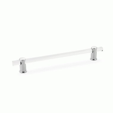 SCHAUB 10 Inch (8 Inch c-c) Lumiere Acrylic Pull (Polished Chrome Finish)