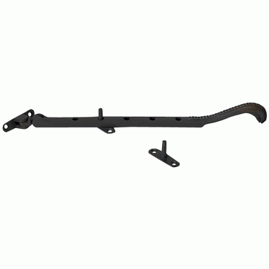 COPPER MOUNTAIN HARDWARE 10 Inch Long Georgian Roped Casement Window Stay (Oil Rubbed Bronze)