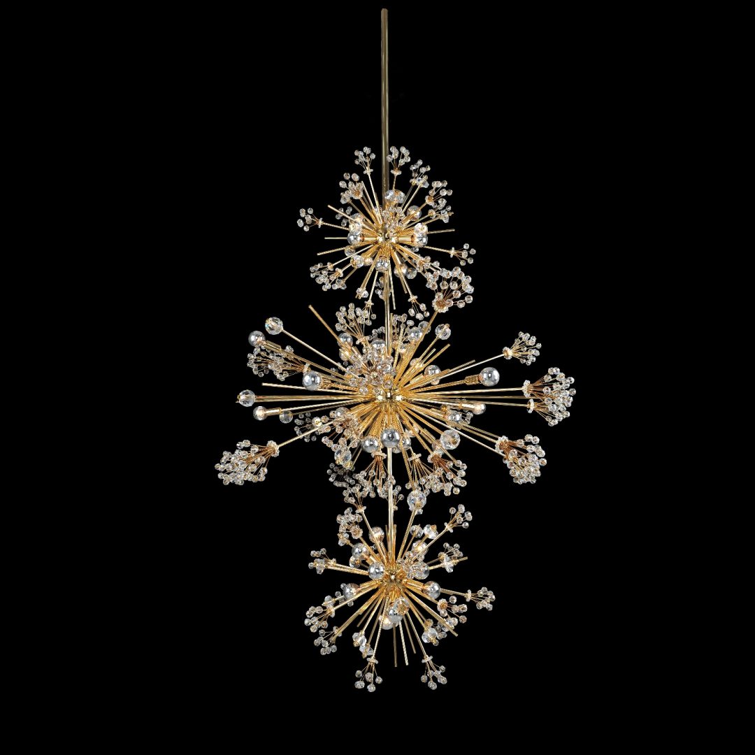 Allegri Constellation 3-Tier Pendant 18K Gold