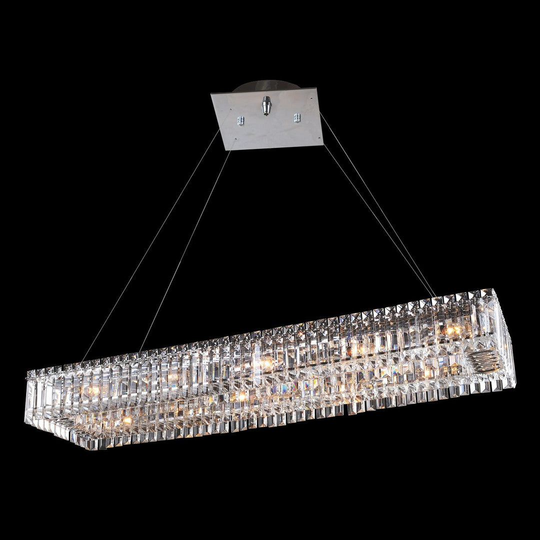 Baguette 43 Inch Rectangular Pendant