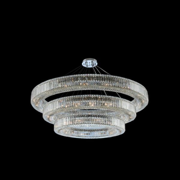 Rondelle (36 + 47 + 60) Inch 3 Tier Pendant