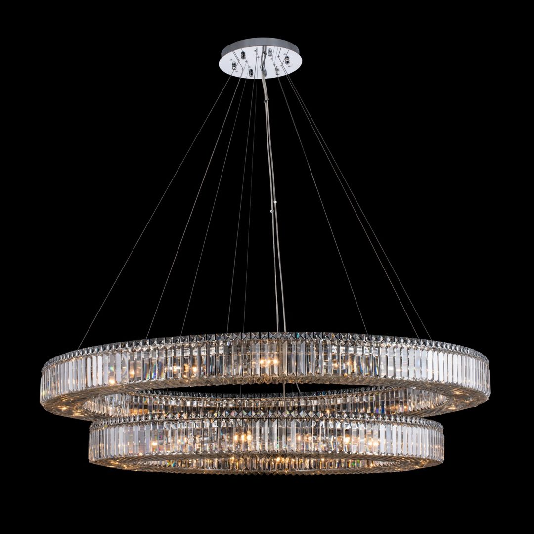 Rondelle 2 Tier Pendant (47" + 60")