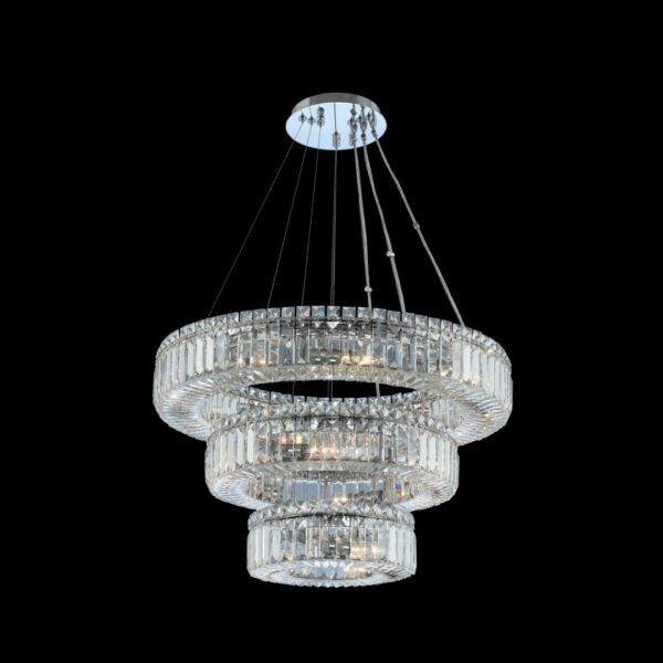 Rondelle (12 + 18 + 26) Inch 3 Tier Pendant