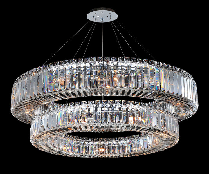 Rondelle 36 Inch 2 Tier Pendant