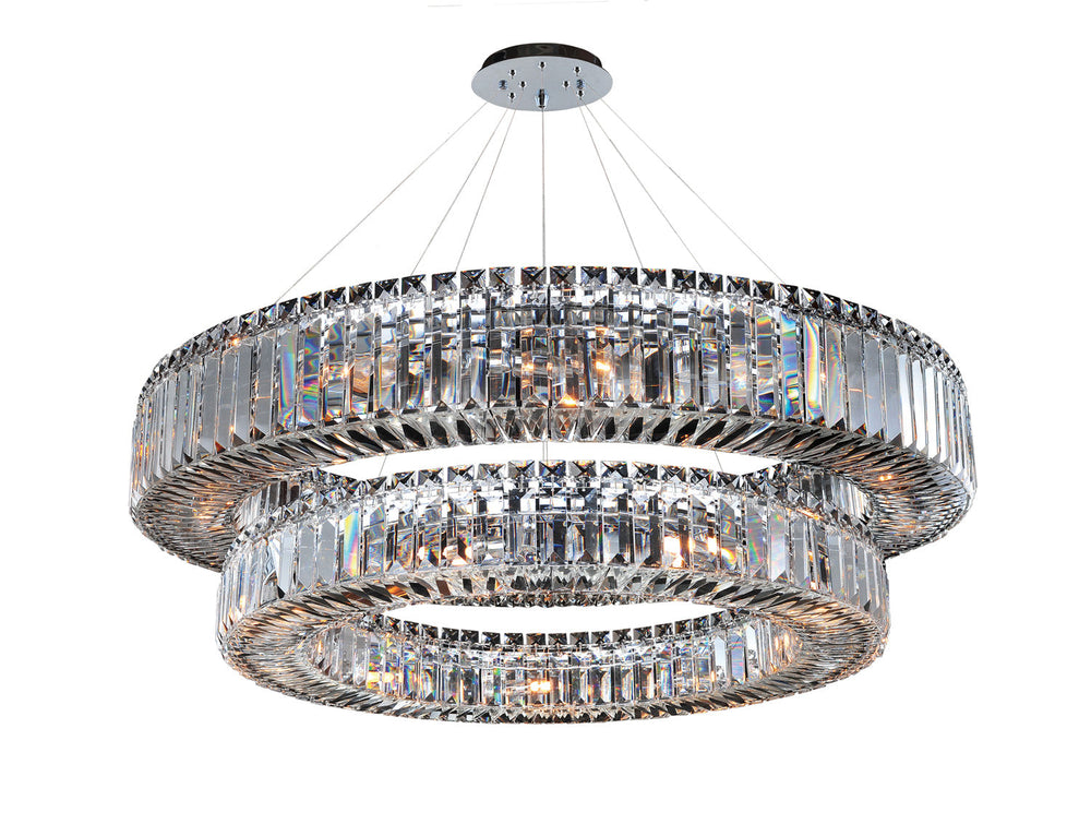 Rondelle 36 Inch 2 Tier Pendant