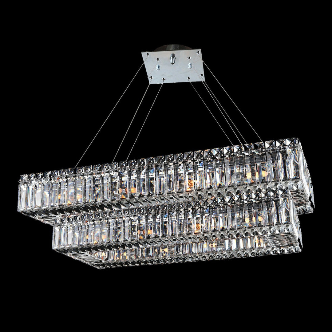 Allegri Baguette 29.5"+19.5" 2-Tier Pendant