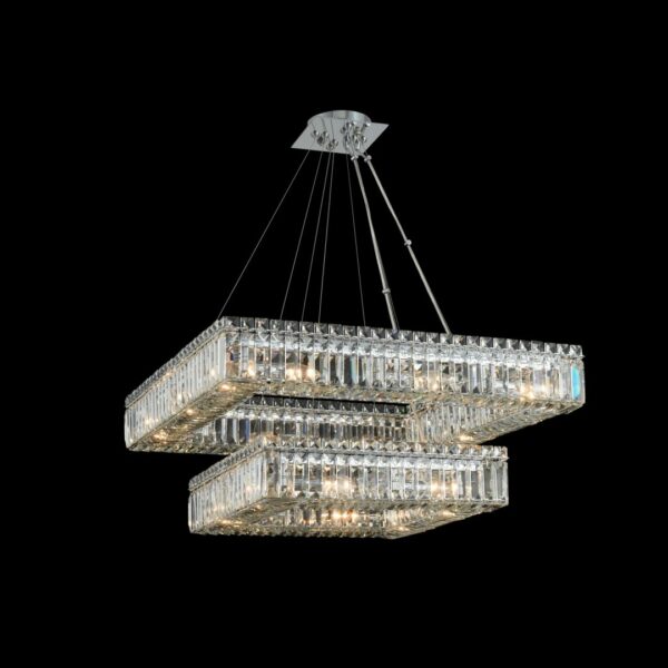 Allegri Quadro (18 + 27) Inch 2 Tier Pendant