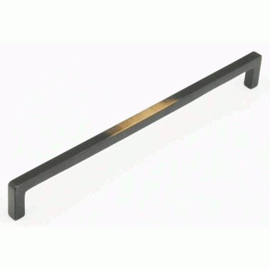 SCHAUB 12 1/2 Inch (12 Inch c-c) Vinci Appliance Pull (Antique Bronze Finish)