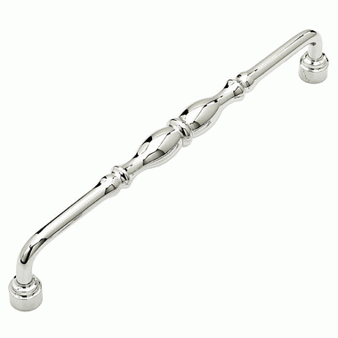 SCHAUB 12 7/8 Inch (12 Inch c-c) Colonial Pull (Polished Chrome Finish)