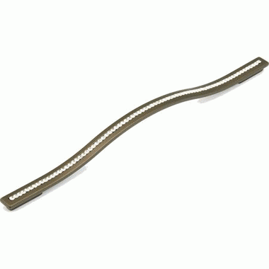 SCHAUB 13 3/8 Inch (11 3/8 Inch c-c) Skyevale Cabinet Pull with Crystals (Milano Bronze Finish)