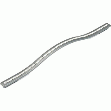 SCHAUB 13 3/8 Inch (11 3/8 Inch c-c) Skyevale Cabinet Pull with Crystals (Milano Silver Finish)