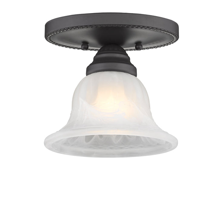 1 Light Bronze Ceiling Mount Livex