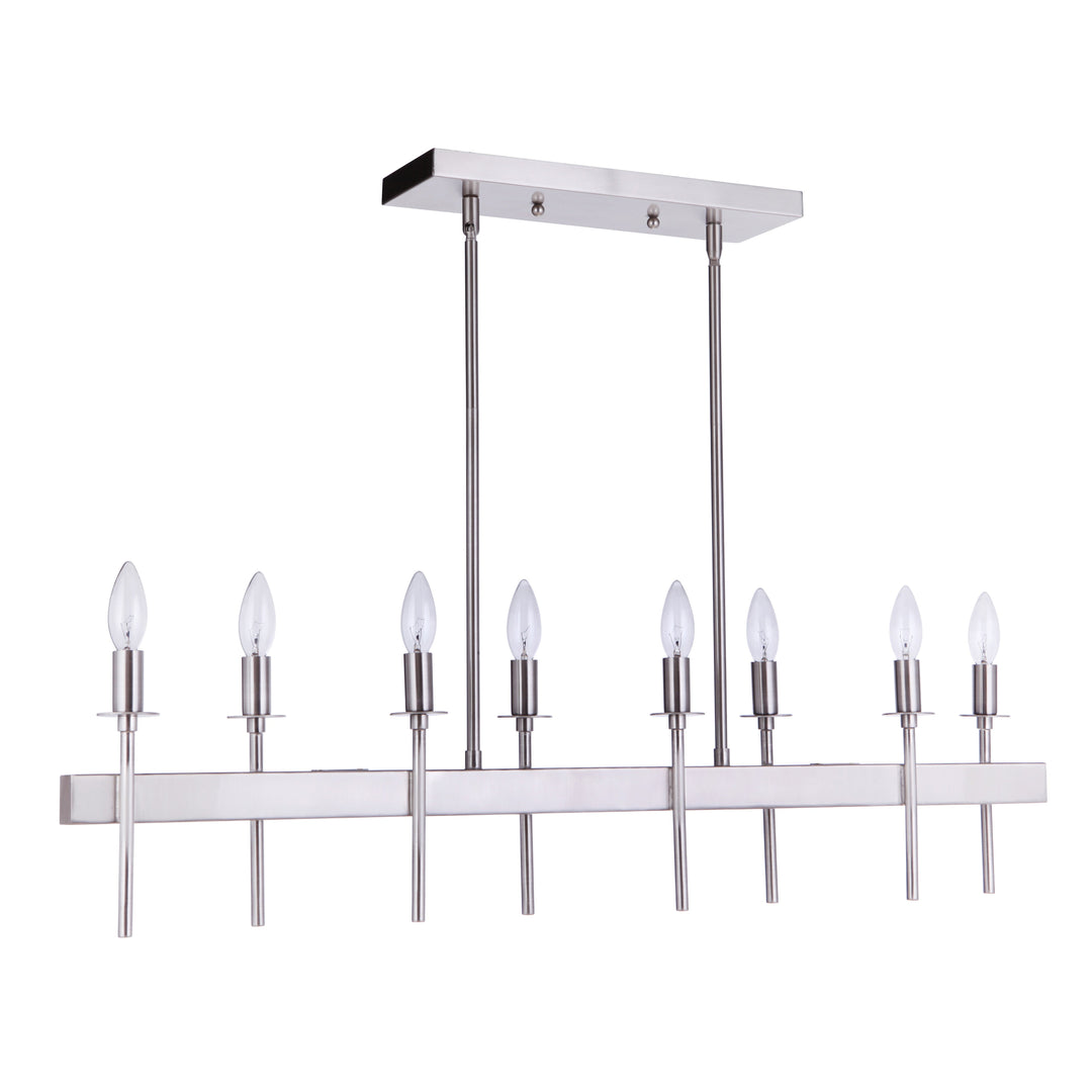 CRAFTMADE Larrson 8 Light Island in Brushed Polished Nickel