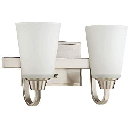 CRAFTMADE Grace 2 Light Vanity in Brushed Polished Nickel