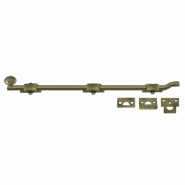 DELTANA 18 Inch Deltana Offset Heavy Duty Surface Bolt (Antique Brass Finish)