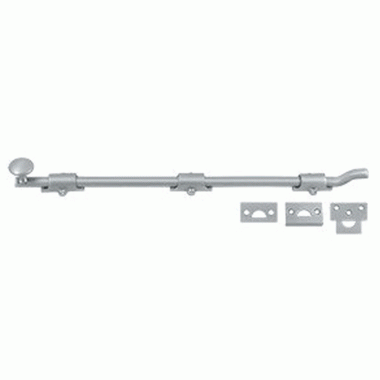 DELTANA 18 Inch Deltana Offset Heavy Duty Surface Bolt (Brushed Chrome Finish)