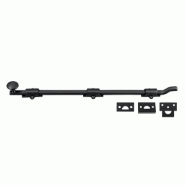 DELTANA 18 Inch Deltana Offset Heavy Duty Surface Bolt (Flat Black Finish)