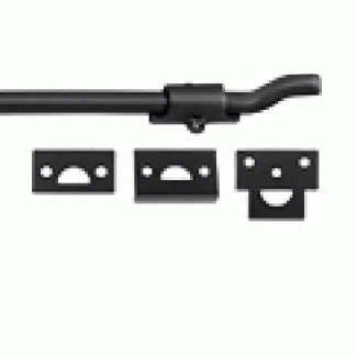 DELTANA 18 Inch Deltana Offset Heavy Duty Surface Bolt (Flat Black Finish)