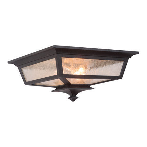 CRAFTMADE Argent II 3 Light Outdoor Flushmount in Midnight