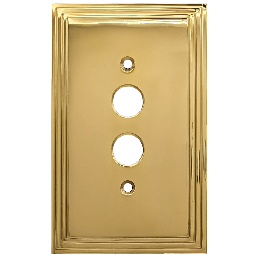 COPPER MOUNTAIN HARDWARE Kingston Classic Stepped Wall Plate (Polished Brass)