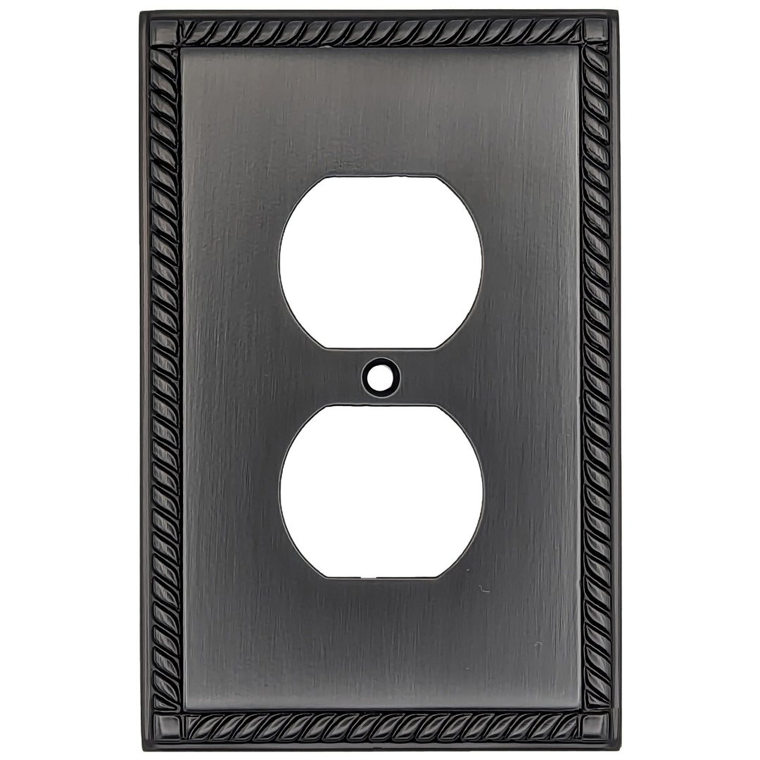 COPPER MOUNTAIN HARDWARE English Georgian Roped Wall Plate (Oil Rubbed Bronze)