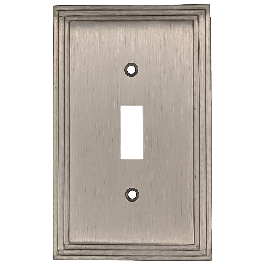 COPPER MOUNTAIN HARDWARE Kingston Classic Stepped Wall Plate (Satin Nickel)