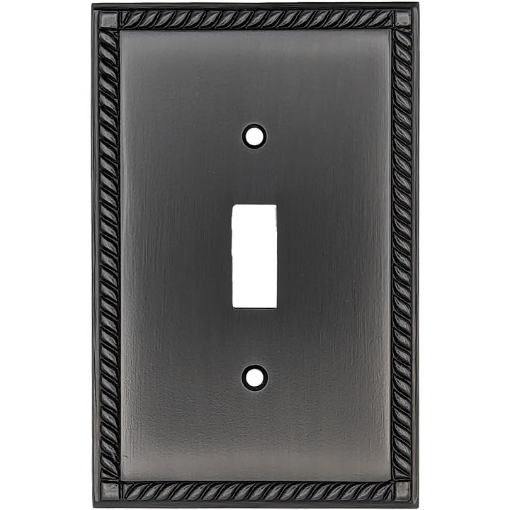 COPPER MOUNTAIN HARDWARE English Georgian Roped Wall Plate (Oil Rubbed Bronze)