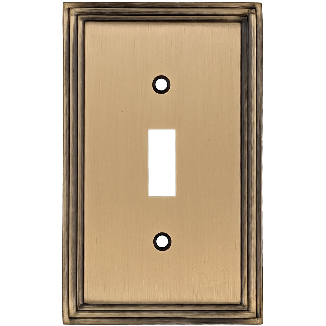 COPPER MOUNTAIN HARDWARE Kingston Classic Stepped Wall Plate (Antique Brass)