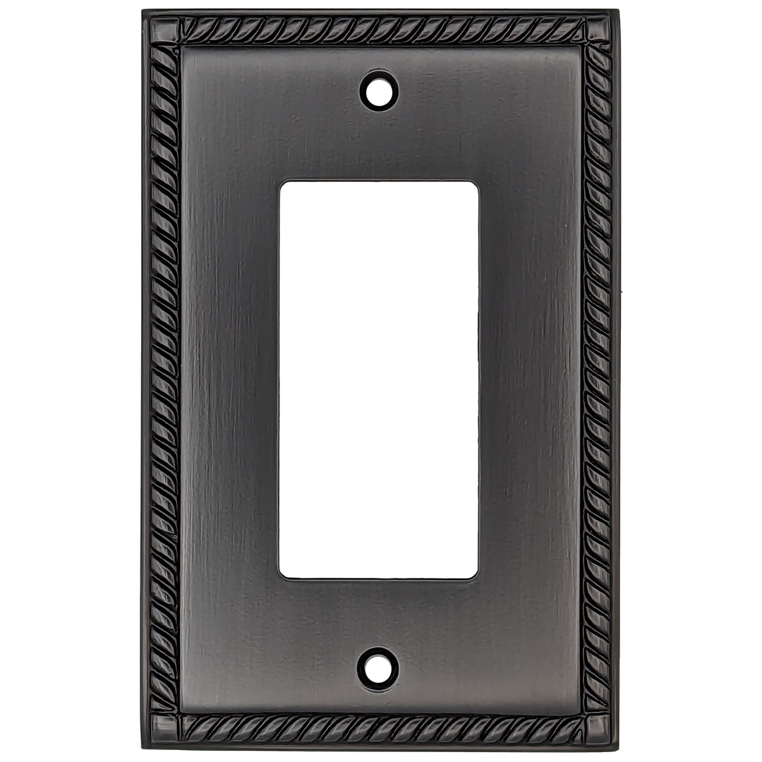 COPPER MOUNTAIN HARDWARE English Georgian Roped Wall Plate (Oil Rubbed Bronze)