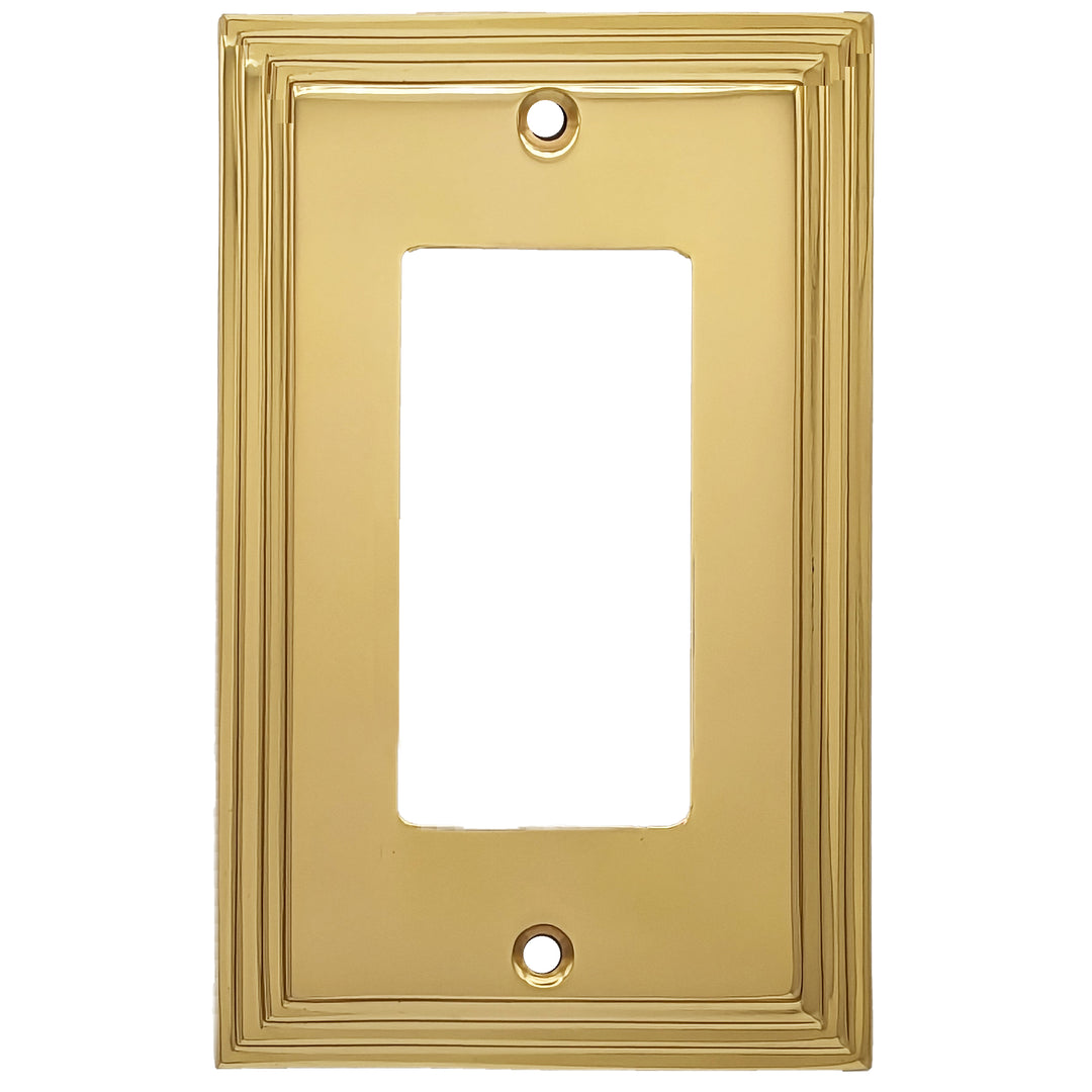 COPPER MOUNTAIN HARDWARE Kingston Classic Stepped Wall Plate (Polished Brass)