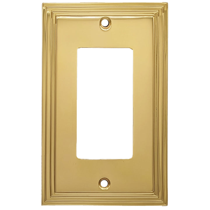 COPPER MOUNTAIN HARDWARE Kingston Classic Stepped Wall Plate (Polished Brass)