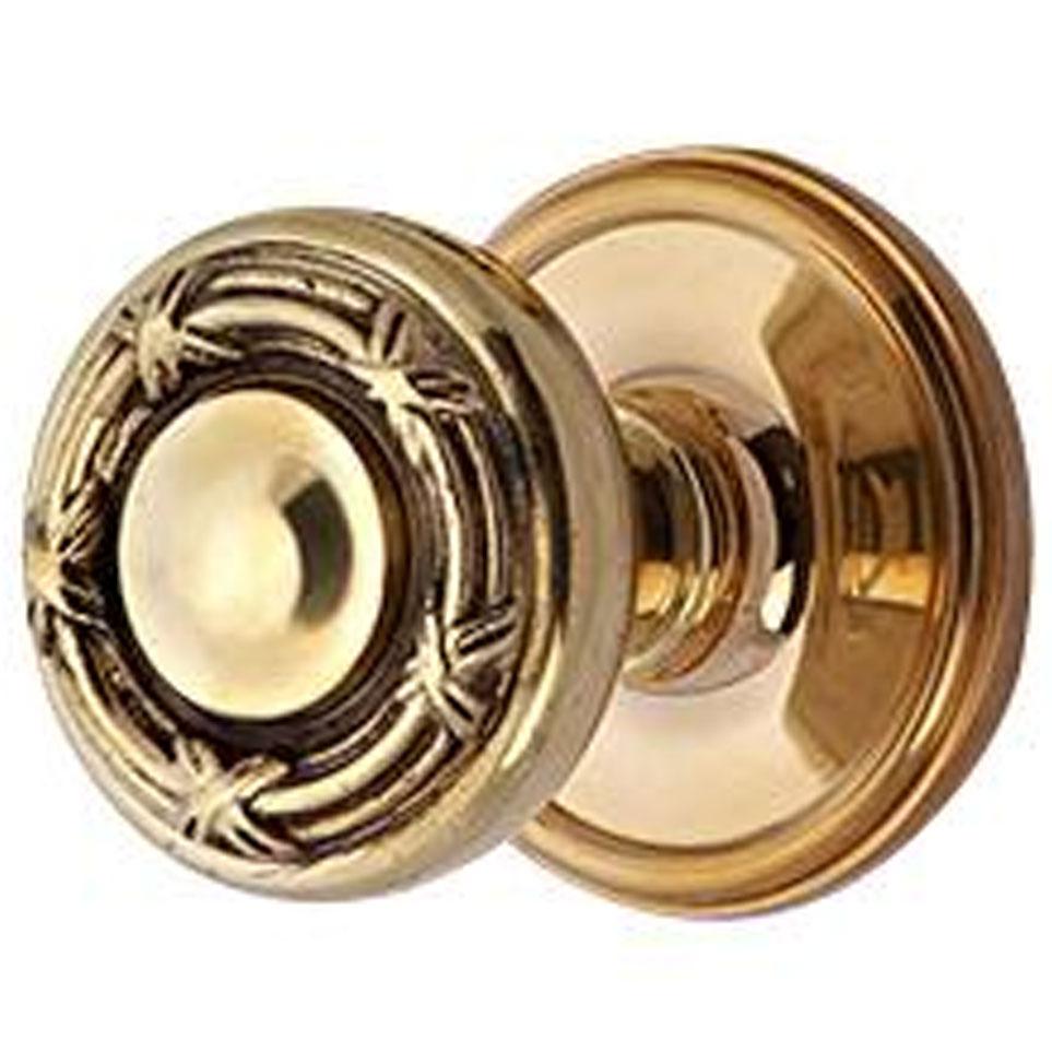 ##Antique Hardware## Traditional Rosette Door Set with Ribbon & Reed Style Door Knobs (Several Finishes Available)