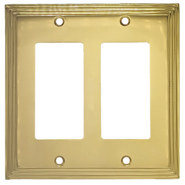 COPPER MOUNTAIN HARDWARE Kingston Classic Stepped Wall Plate (Polished Brass)