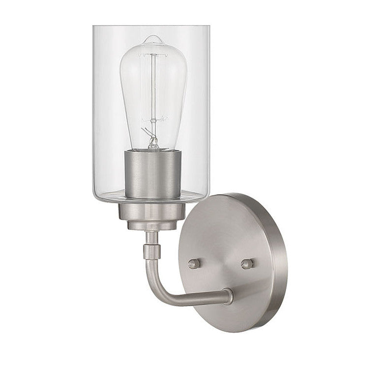 CRAFTMADE Stowe 1 Light Wall Sconce in Brushed Polished Nickel