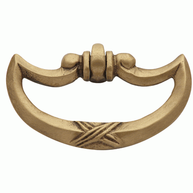 COPPER MOUNTAIN HARDWARE 2 1/2 Inch Cabinet Pull (Antique Brass Finish)