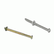 COPPER MOUNTAIN HARDWARE 2 1/2 Inch Standard Chrome or Brass Bolts & Nuts for Glass Knobs