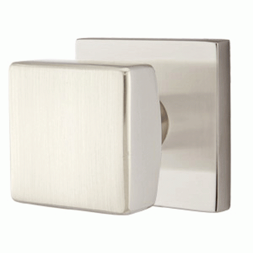 EMTEK Emtek Solid Brass Square Knob With Square Rosette (Several Finishes)