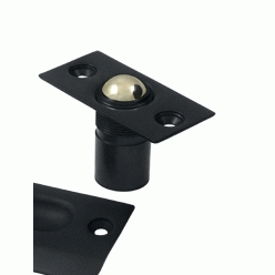 DELTANA 2 1/8 Inch Deltana Solid Brass Ball Catch (Matte Black Finish)