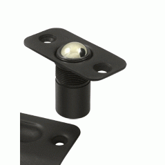 DELTANA 2 1/8 Inch Deltana Solid Brass Round Corners Ball Catch (Oil Rubbed Bronze Finish)