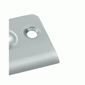 DELTANA 2 1/8 Inch Deltana Strike Plate (Brushed Chrome Finish)