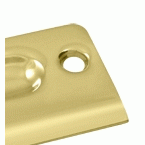 DELTANA 2 1/8 Inch Deltana Strike Plate (Polished Brass Finish)